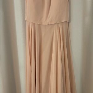 Jenny Yoo Blush Strapless Maxi Dress